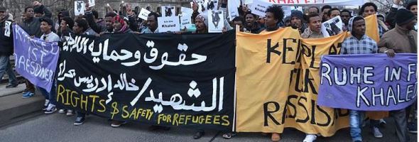 Gedenkmarsch durch Dresden. Quelle: Leipziger Volkszeitung